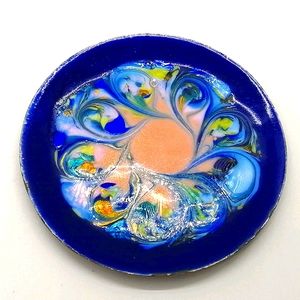 VTG Glass Enamel on Copper Plate Small